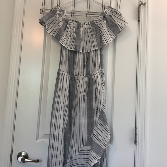 Express Off the Shoulder Ruffle Dress- small - Picture 6 of 8